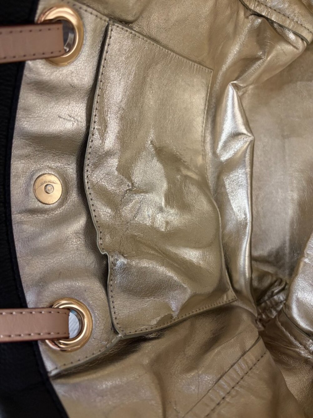 Black Leather Michael Kors Tote - Picture 3 of 3